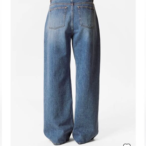 NWT & Other Stories Wide Leg, Low Waist, Non Stretch Jean Size 32 - Picture 4 of 13